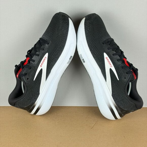 Brooks Ghost Max 2 Athletic Running Shoes Mens 10 Black Red White Breathable main image 4